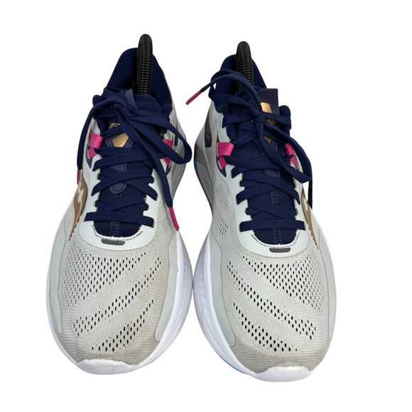 SAUCONY Guide 15 Women’s Sz 8.5 Gray Blue Gold Running Athletics Training Shoes - Picture 3 of 12